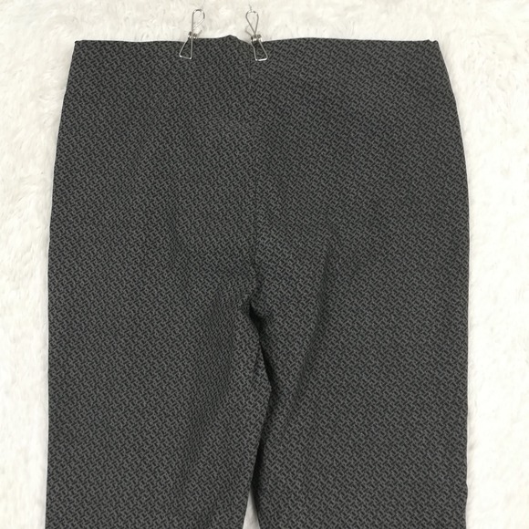 Rafaella Womens Pants Legging Gray Black Geometric Pull On High Rise Stretch 12 - Picture 9 of 10